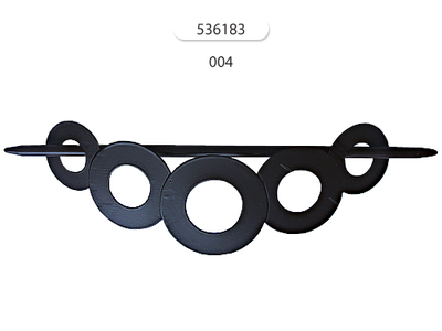 "Кольца" металлическая заколка-подхват для штор. Арт. 536183