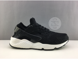 Nike Huarache черные с белой подошвой 01 (40-45) Арт: 009М