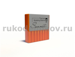 полимерная глина "Сонет" оранжевый, брус 56 гр.