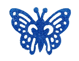 Бабочка ажурная, синий, 5,5*4,5 см.