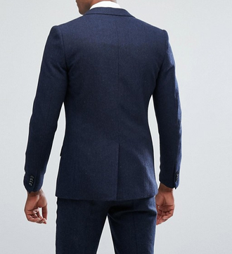 Синий мужской костюм на высокий рост 48 Blue02Tall (модификация 1)