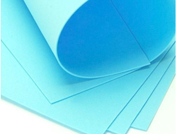 Уценка, Фоамиран Китайский, цвет голубой, размер 60*70 см, толщина 1 мм