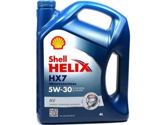 Моторное масло Shell Helix HX7 5W30 полусинтетическое 4 л.