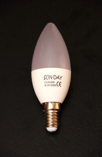 Светодиодная лампочка Sun-Day LED - "Свеча" 5W/14E