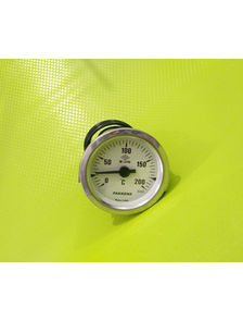 Термометр капиллярный PAKKENS с диапазоном измеряемой температуры от 0 до 200°С с выносным датчиком, длина капилляра 2 м, d-60 мм Артикул: F0520