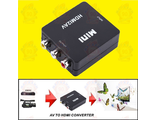 Конвертер  HDMI-AV RCA in Box (Преобразователь сигнала) Черный