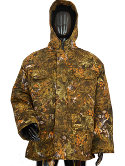 Куртка зимняя "Иман Плюс" удлиненная тк. смес твил рис. Серый лес