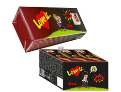 LOVE IS жевательная конфеты со вкусом Кола Лимон 25гр (12)*18