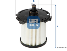 Фильтр топливный картридж FORD TRANSIT 2.2TDCI UFI аналог 1930091 1727201