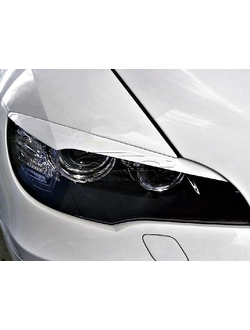 Накладки на фары - реснички передние для BMW X6 в стиле Performance