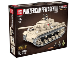 Конструктор Quan Guan Classic 100067 Танк Panzerkampfwagen III