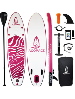 Сапборд ACOPACE SUP 10’6 розовый