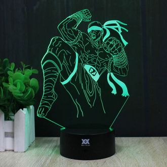 3D LED лампа Ли Син (Lee Sin) с пультом