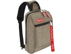 Рюкзак с одной лямкой - сумка на грудь Optimum XXL RL, коричневый