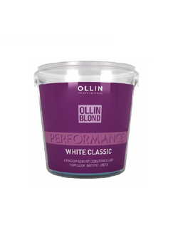 Классический осветляющий порошок белого цвета OLLIN BLOND PERFOMANCE, 500 гр, 30 гр