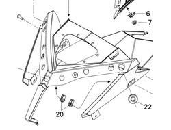 Пластик фар оригинал BRP 517304581 для BRP Can-Am (Gauge Support)