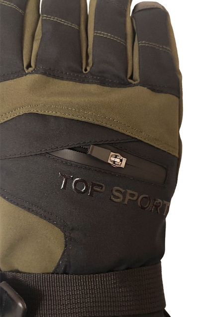 Перчатки TopSport мужские 2303T оливковые