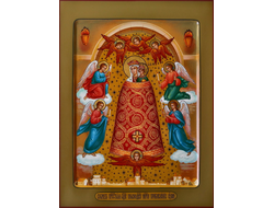 Покров. Икона Пресвятой Божией Матери. Рукописная икона.