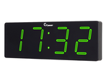 Настенные сетевые часы С-2512-Зеленые 52*18см