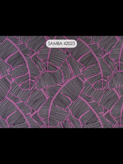 Samba, вискозная портьера с тропической темой узора