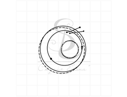 Фоновый штамп из кругов и точек