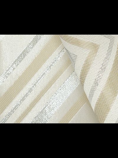 Рулонная штора мини "Сияние" с геометрическим узором и серебристой нитью