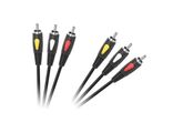 Провод 3RCA-3RCA колокольчики 1.0м КРО4002-1.0