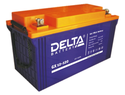 Гелевый аккумулятор Delta GX 12-120 (12 В, 120 А*ч)