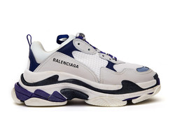 Женские кроссовки Balenciaga (Баленсиага) Triple-S Фиолетово-белые женские (36-41)