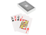4610144843829  Карты игральные пластиковые Покер ИН-4382,  (54 шт), чёрная рубашка