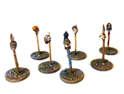 Heads on pikes (PAINTED)