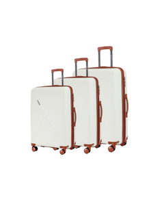 Комплект из 3х чемоданов Somsonya Conic Полипропелен S,M,L Белый