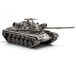 Модель Танка М48А5 Patton масштаб 1/72 без подставки