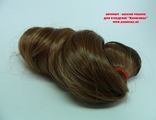 Волосы №2-2 локоны, длина волос 15см, длина тресса около 1м, цвет коричневый - 160р/шт