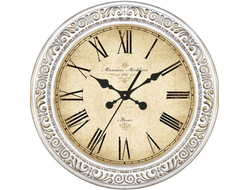 Настенные часы "Ронда" белые с римскими цифрами D310мм