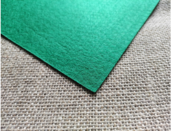 Фетр жесткий, толщина 0,5-1 мм, размер 20*30 см, 1 лист, цвет зеленый