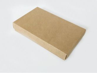 Коробка на 2 печенья БЕЗ ОКНА (18*11*3 см), Крафт