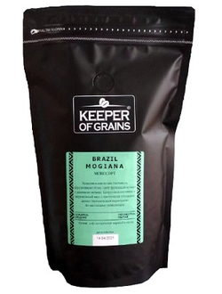 Кофе Keeper of Grains зерновой плантационный Бразилия Моджиана, 0,5 кг