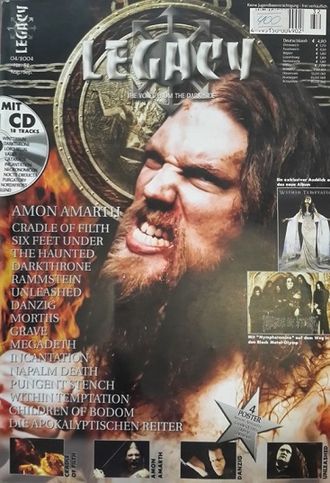 Legacy Magazine Issue 32 Amon Amarth Cover, Немецкие журналы в Москве, Intpressshop, Intpress