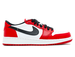 Nike Air Jordan Retro 1 Low (Красные с белым) арт1