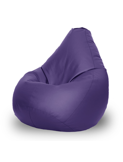 Кресло мешок груша Boss ЭкоКожа фиолетовый