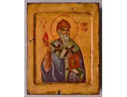 Спиридон Тримифунтский, святитель. Рукописная икона. 22х28см.