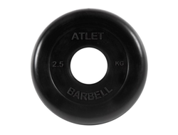 Диск обрезиненный Barbell Atlet, d=51мм, вес 2,5 кг