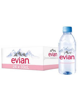 Вода минеральная Evian негазированная 0.33 л