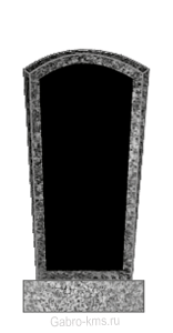 Комплект серый со вставкой "Эконом F" 80см (включая портрет, ФИО, эпитафию)