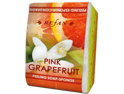 Мыло-губка Розовый грейпфрут Refan