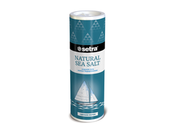 Соль морская Setra, мелкая йодированная. Банка 250 гр.
