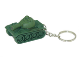 Брелок фонарик «танк» со звуком . цвета серый, зеленый, черный,10 х 3 см