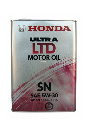 Моторное масло HONDA Ultra LTD 5W-30 SN синтетическое 4 л.