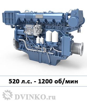 Судовой двигатель X6170ZC520-2 520 л.с. 1200 об/мин